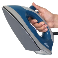 PLANCHA SECA CON ROCIADOR GRIS - AZUL HEPS207GA